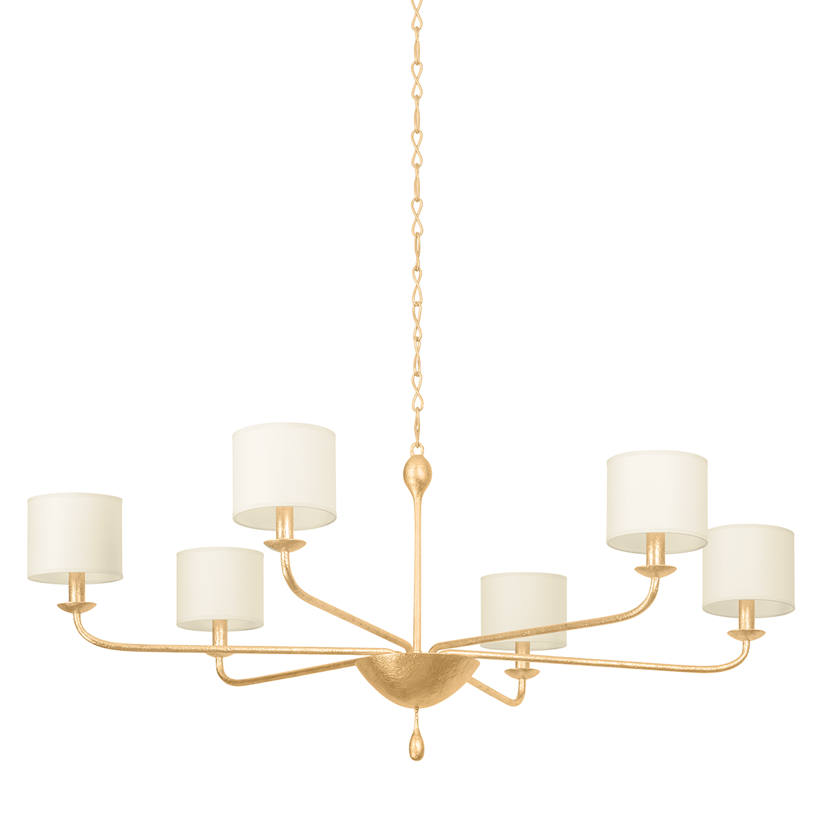 Osmond Chandelier 49.5" — a Troy chandelier for dining rooms, entries, and living rooms at Laurie Yapp Home.