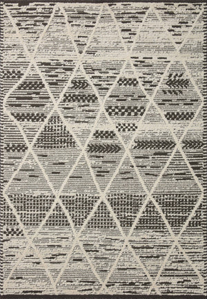 Fabian Charcoal / Ivory (Pattern 3) — a Loloi rug at Laurie Yapp Home.