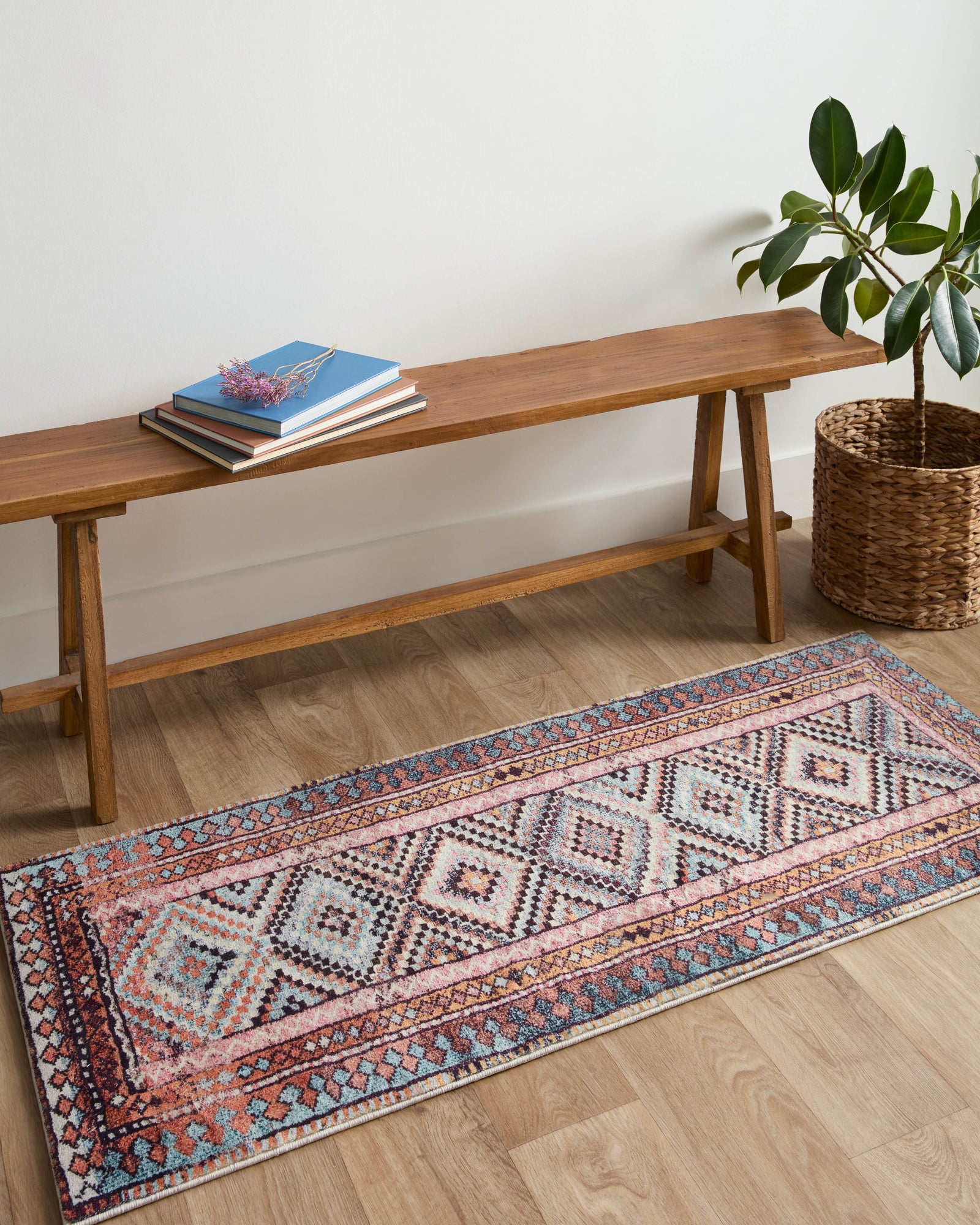 Fiona Coral / Blue — a Loloi rug at Laurie Yapp Home.