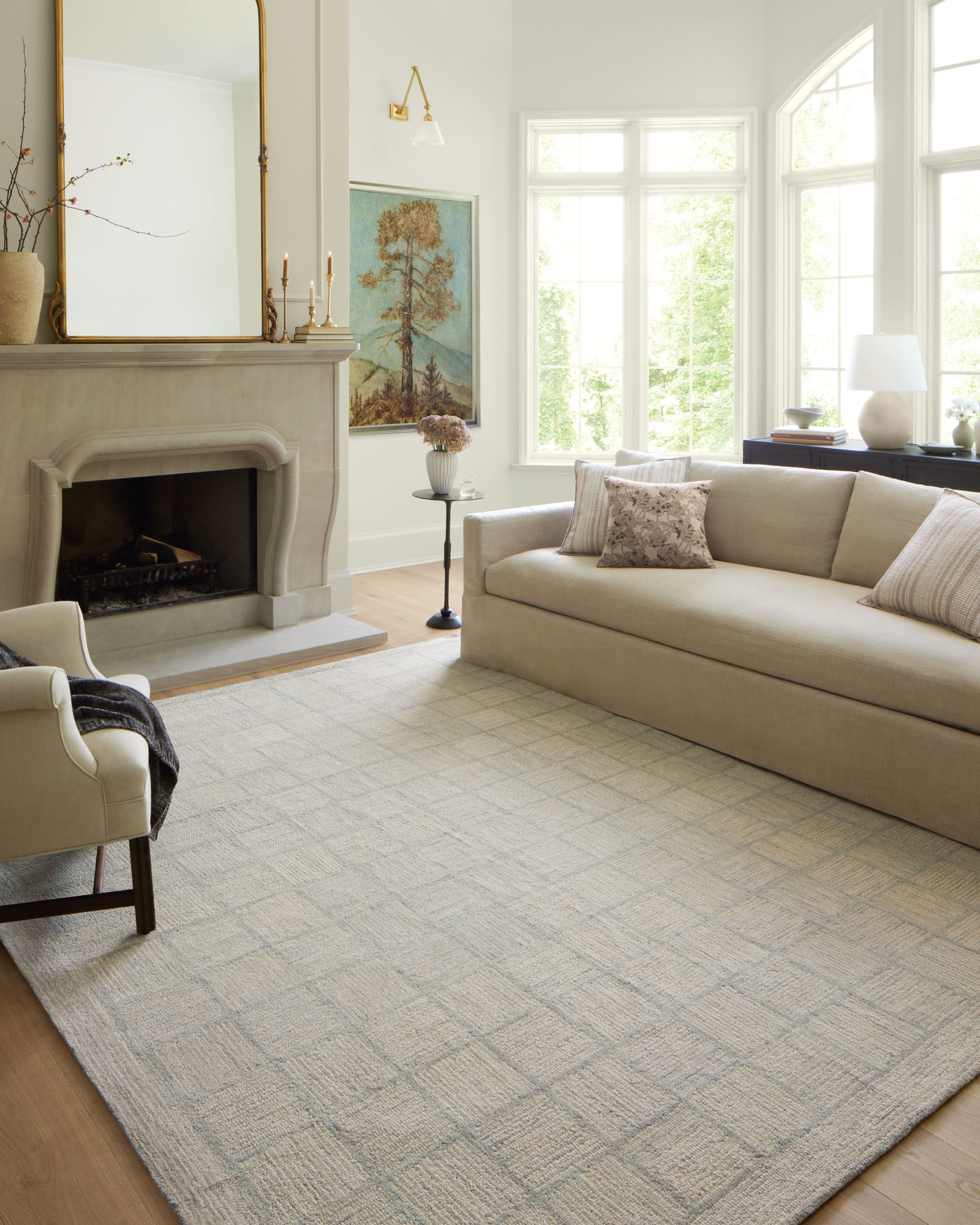 Francis Silver / Sky — a Loloi rug at Laurie Yapp Home.