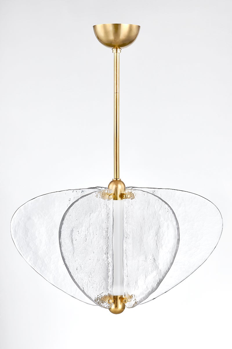 Freya Chandelier — a Corbett chandelier for dining rooms, entries, and living rooms at Laurie Yapp Home.