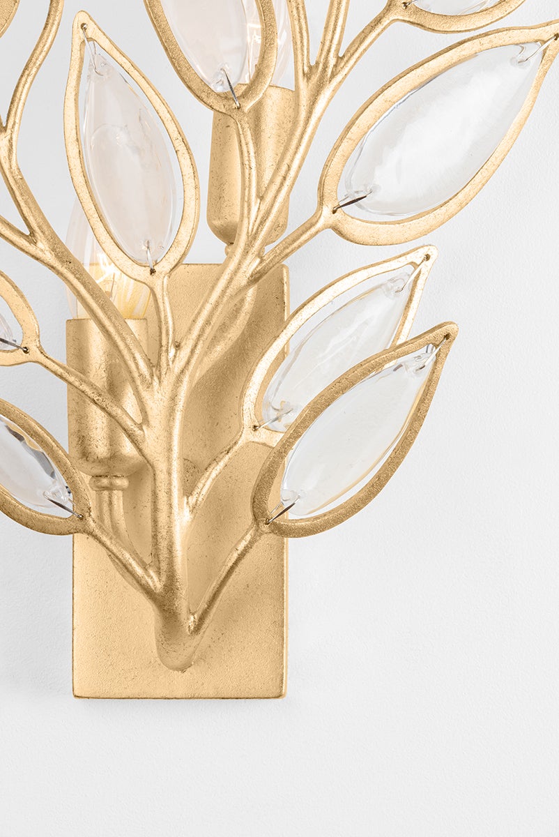 Fairlee Wall Sconce shown from the front to reveal the arm curve and shade silhouette.