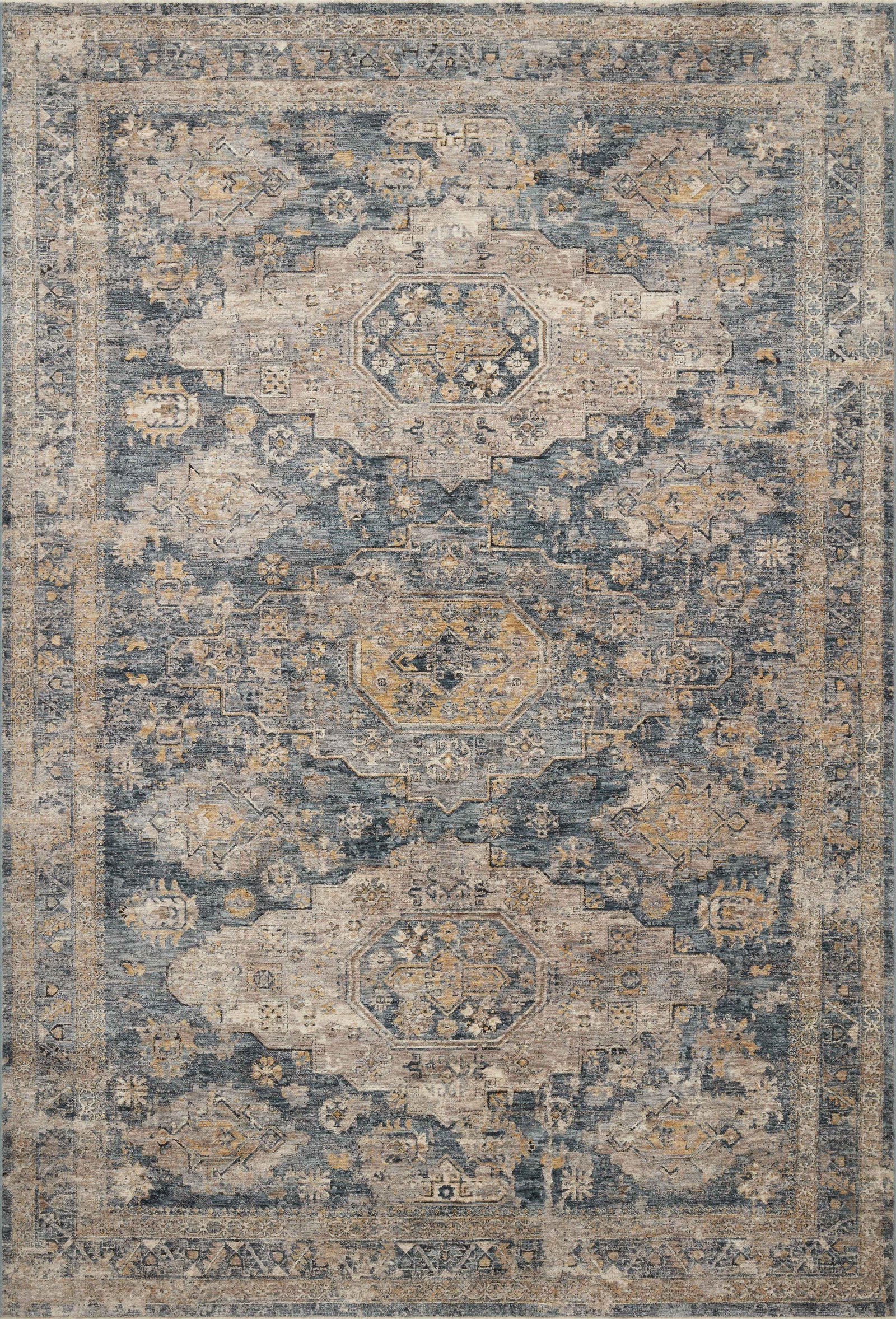 Gaia Denim / Taupe — a Loloi rug at Laurie Yapp Home.