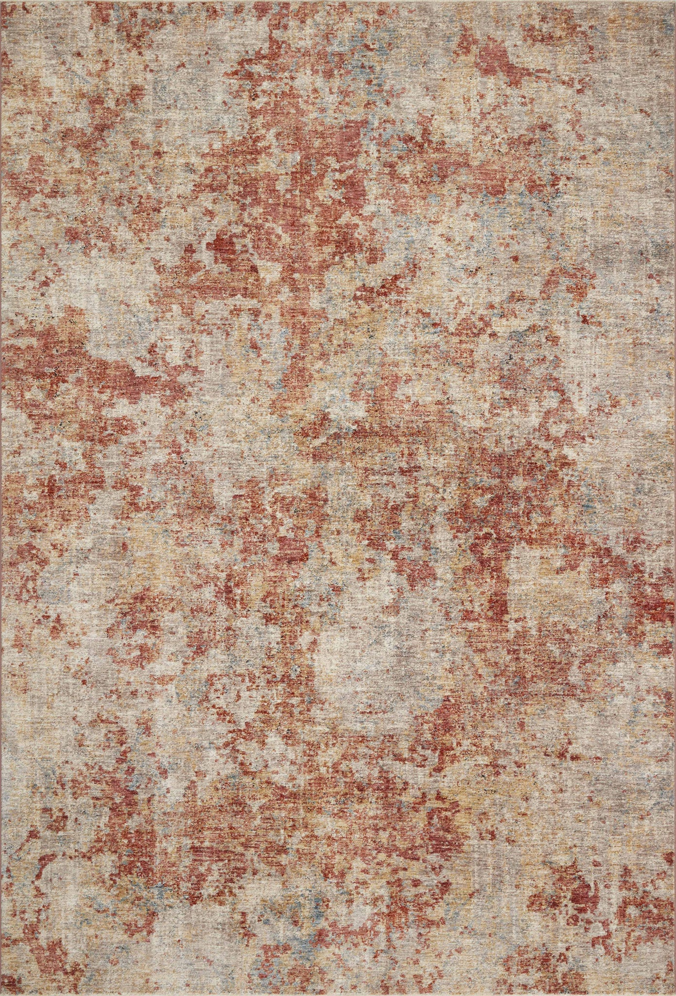 Gaia Taupe / Brick — a Loloi rug at Laurie Yapp Home.