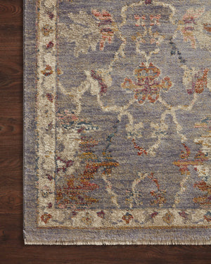 Close-up detail of the Giada Silver / Multi showing its pile and weave.