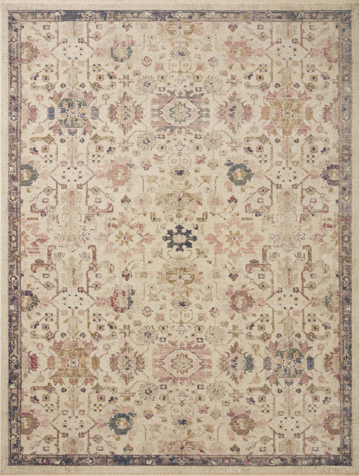 Giada Ivory / Multi — a Loloi rug at Laurie Yapp Home.