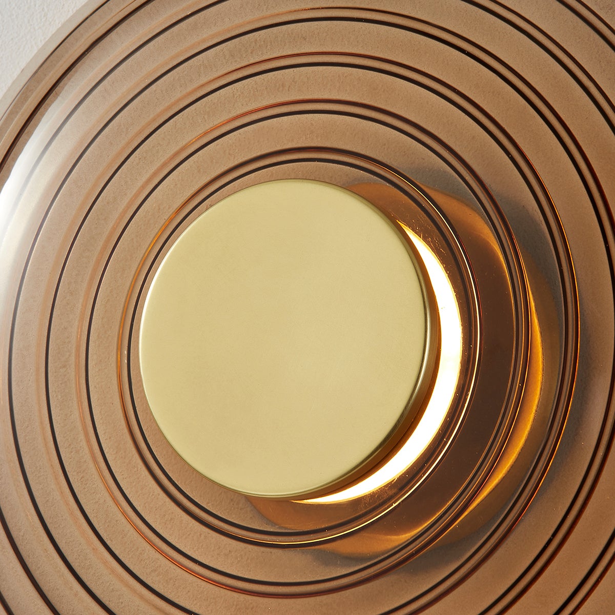 Griston Wall Sconce 12" x 12" in aged brass — a Hudson Valley wall sconce for bathrooms, hallways, and living rooms at Laurie Yapp Home.