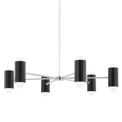 Polished Nickel / Soft Black