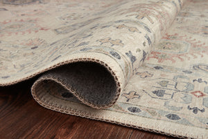 Hathaway Beige / Multi styled in a living room at Laurie Yapp Home.