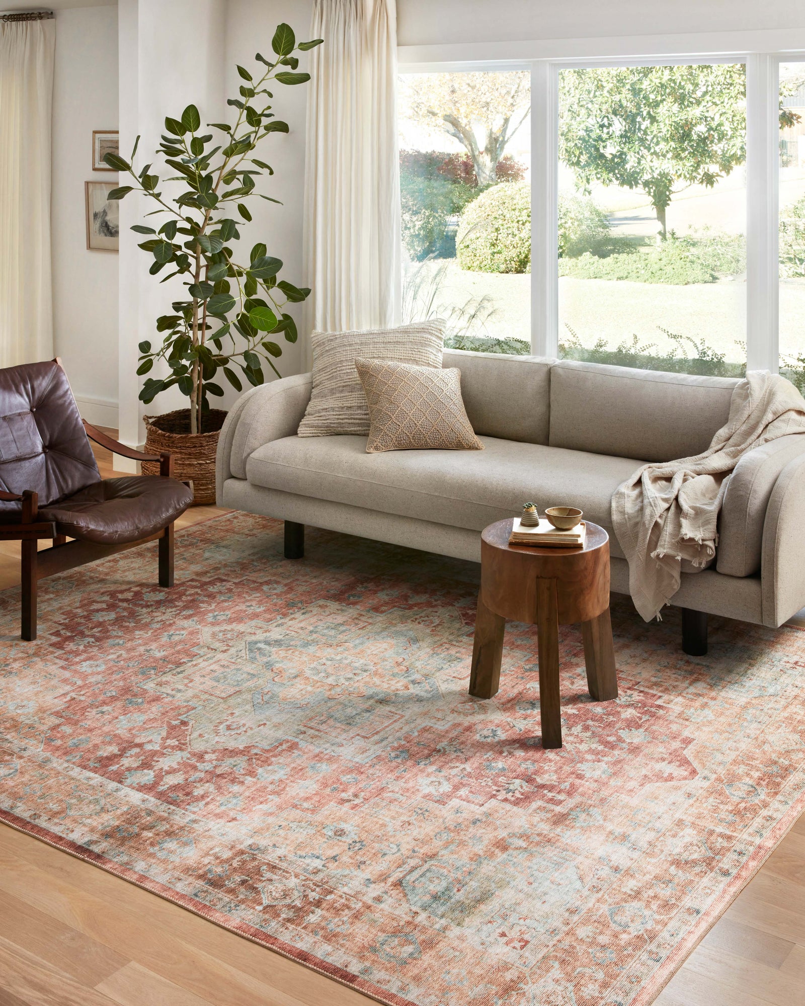 Heidi Terracotta / Aqua — a Loloi rug at Laurie Yapp Home.