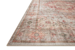 Side view of the Heidi Dove / Spice rug.