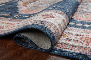 Close-up detail of the Heidi Denim / Blush showing its pile and weave.