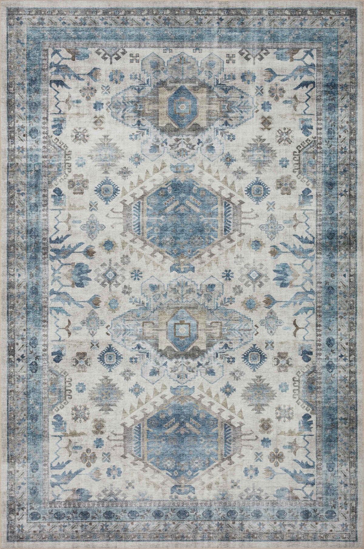 Heidi Ivory / Ocean — a Loloi rug at Laurie Yapp Home.
