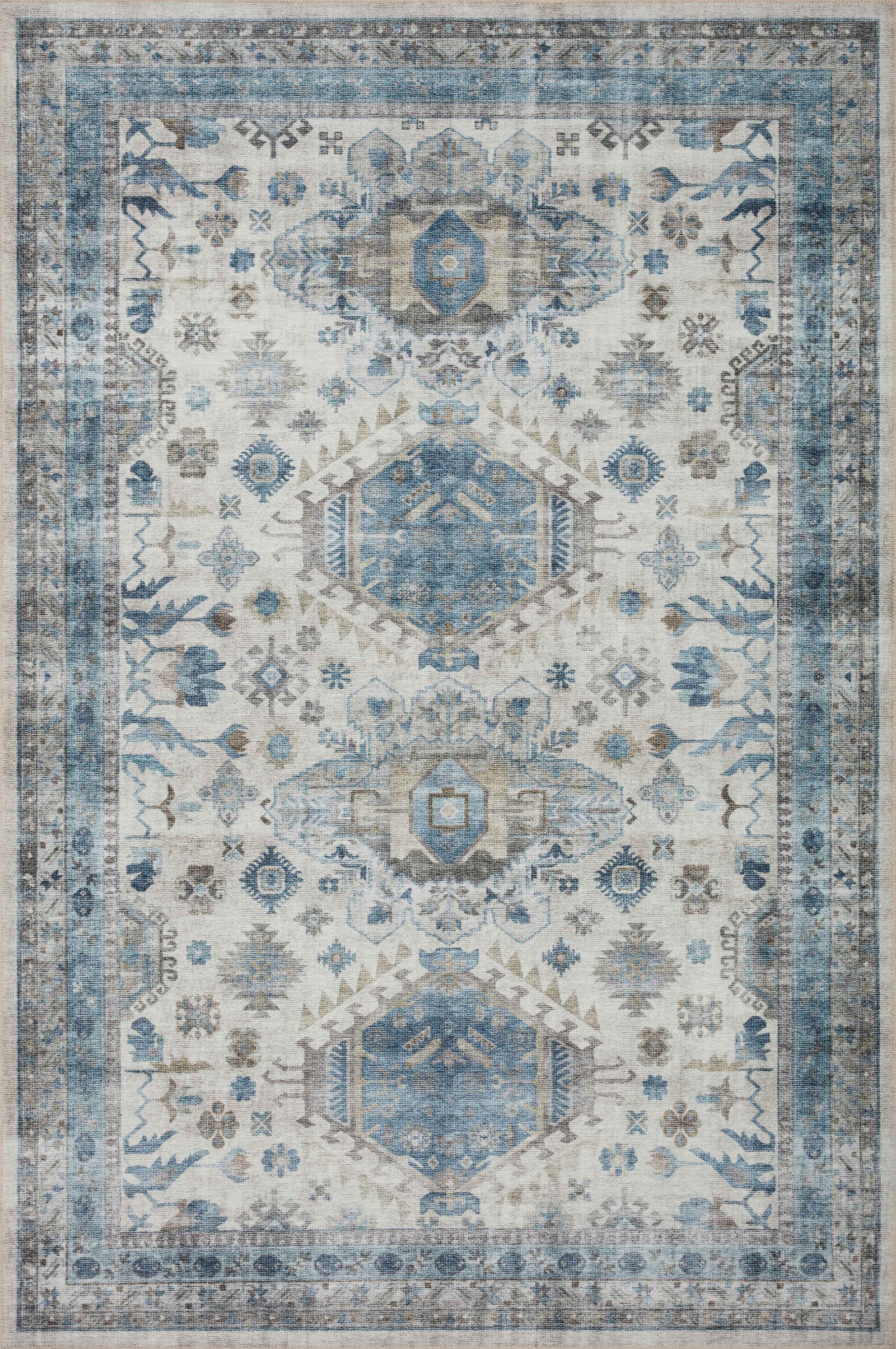 Heidi Ivory / Ocean — a Loloi rug at Laurie Yapp Home.
