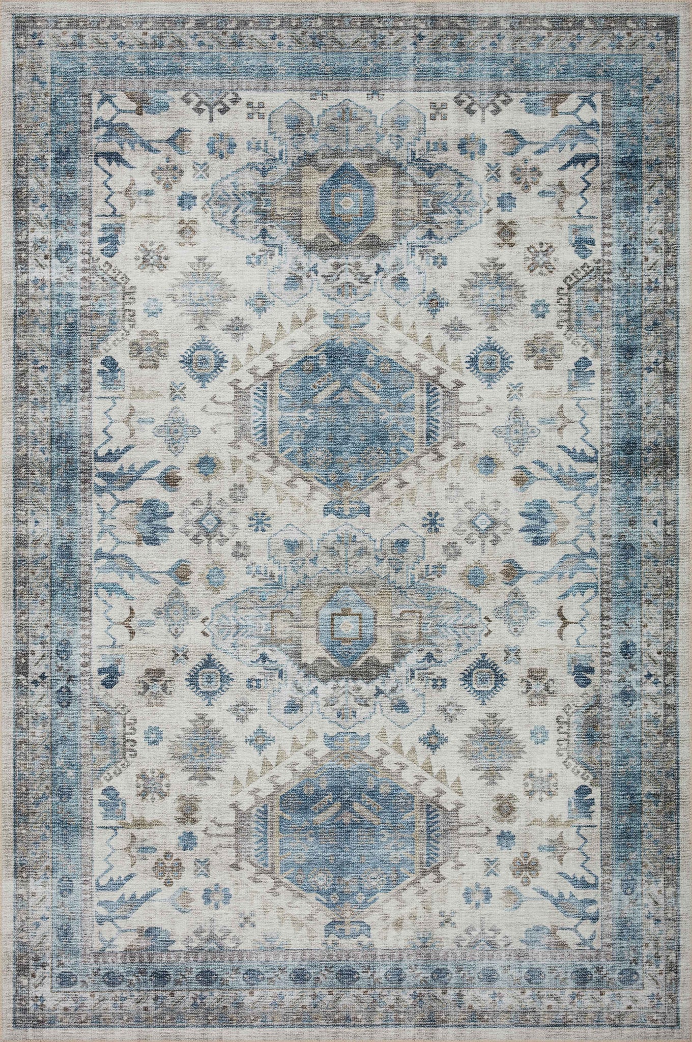 Heidi Ivory / Ocean — a Loloi rug at Laurie Yapp Home.