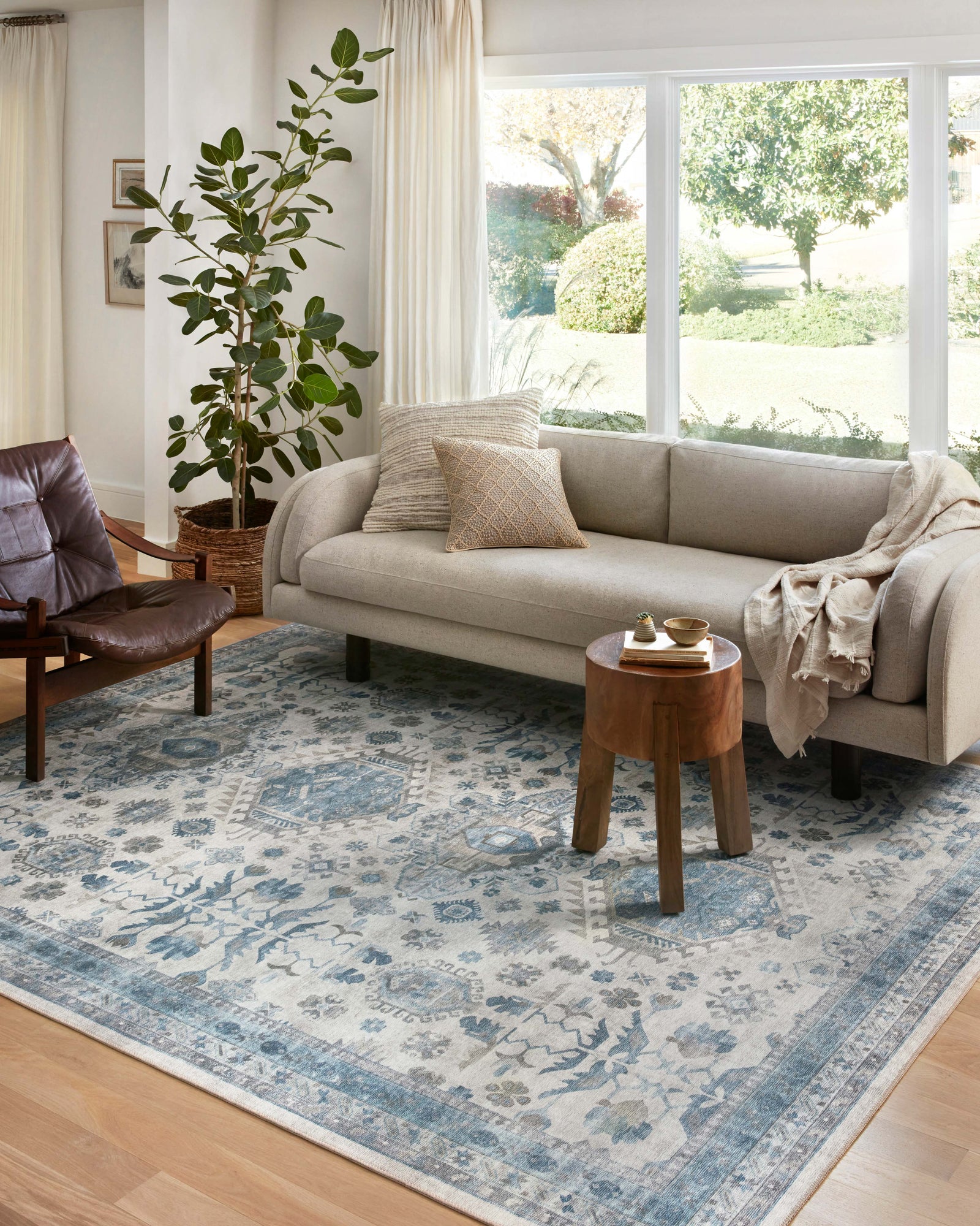 Heidi Ivory / Ocean — a Loloi rug at Laurie Yapp Home.