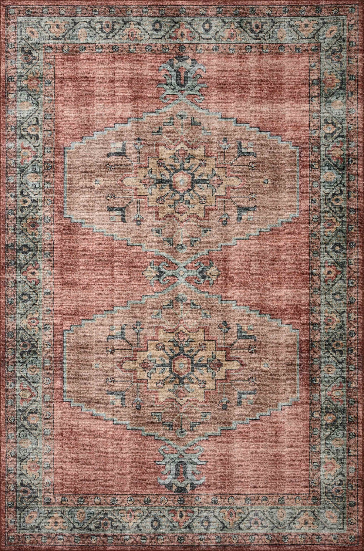 Heidi Spice / Aqua — a Loloi rug at Laurie Yapp Home.
