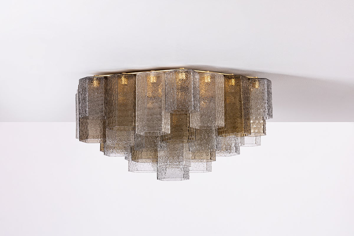 Helsinki Semi Flush 26" — a Corbett flush mount for hallways, bedrooms, and entryways at Laurie Yapp Home.
