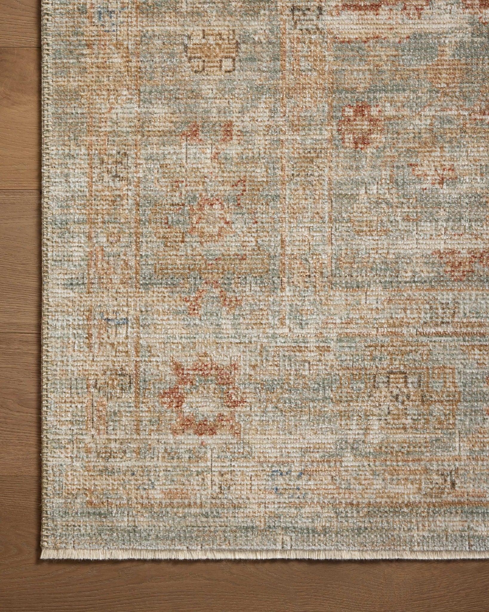 Heritage Aqua / Terracotta shown from a different angle to reveal its pattern.