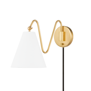 Onda Plug-In Sconce 9"