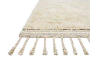 Side view of the Hygge Oatmeal / Ivory rug.