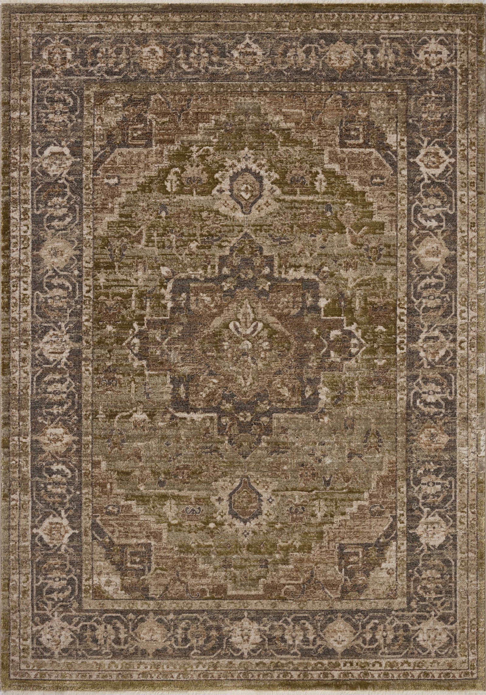 Haywood Moss / Charcoal — a Loloi rug at Laurie Yapp Home.