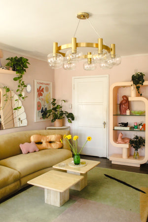 Harlow Chandelier 35.5" - Lifestyle [H403808-AGB]
