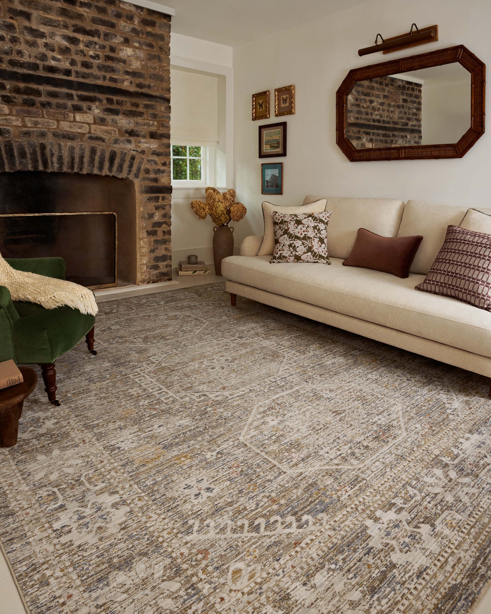 Ida Taupe / Multi — a Loloi rug at Laurie Yapp Home.