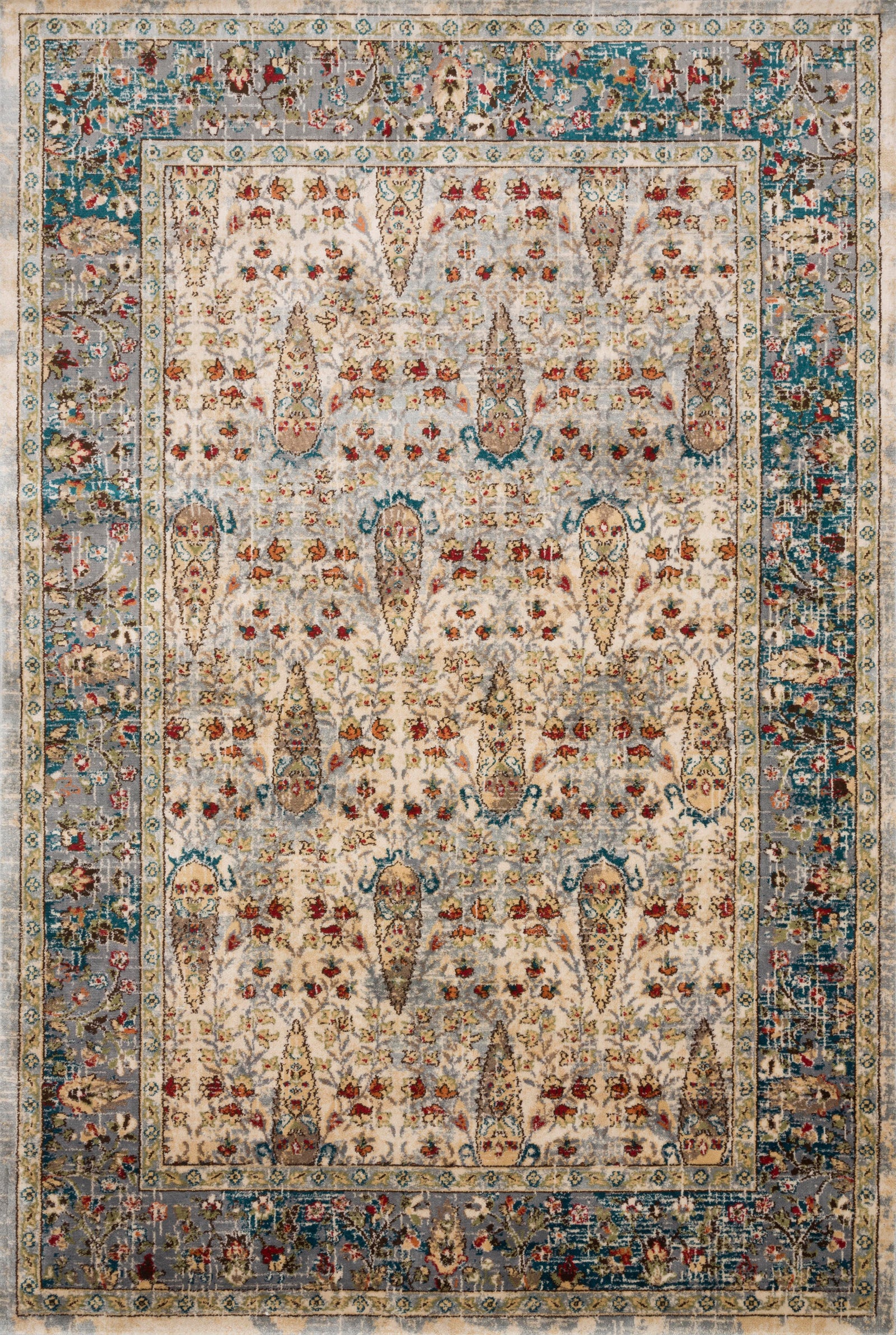 Isadora Sand / Steel — a Loloi rug at Laurie Yapp Home.