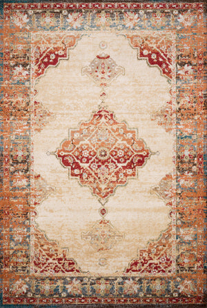 Isadora Ant. Ivory / Sunset — a Loloi rug at Laurie Yapp Home.