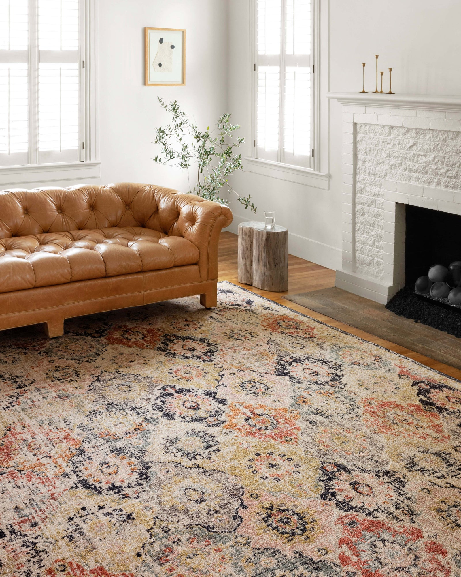 Jocelyn Khaki / Multi — a Loloi rug at Laurie Yapp Home.