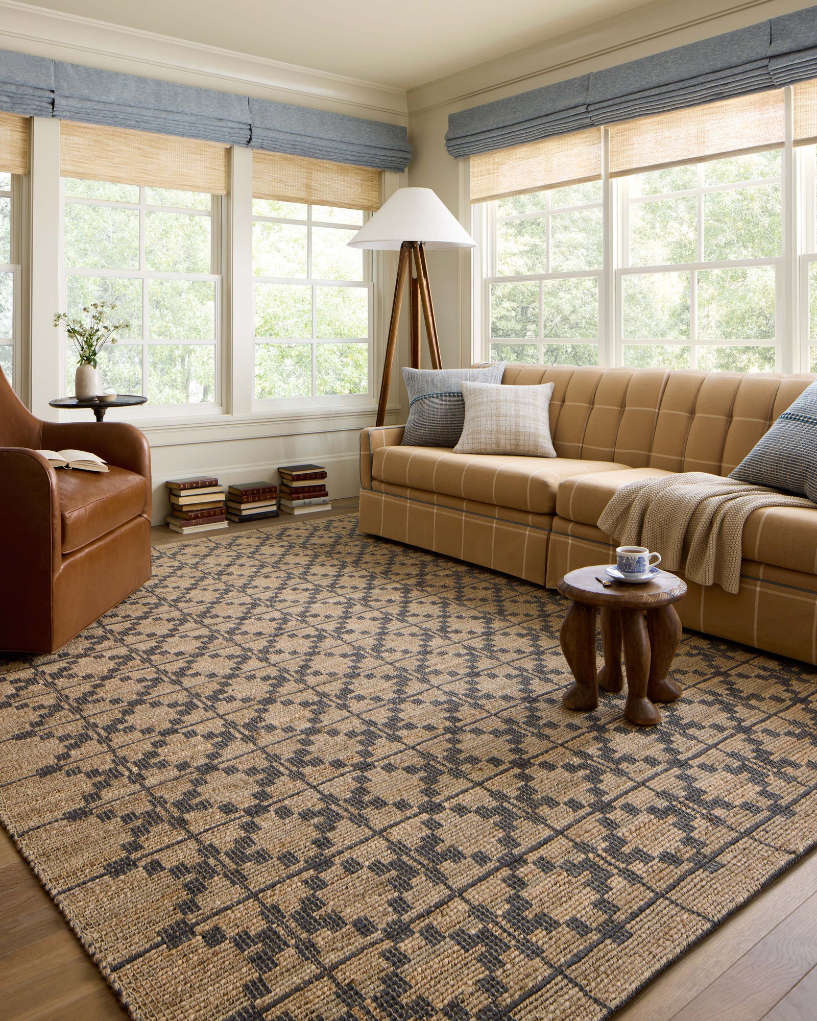 Judy Natural / Graphite — a Loloi rug at Laurie Yapp Home.