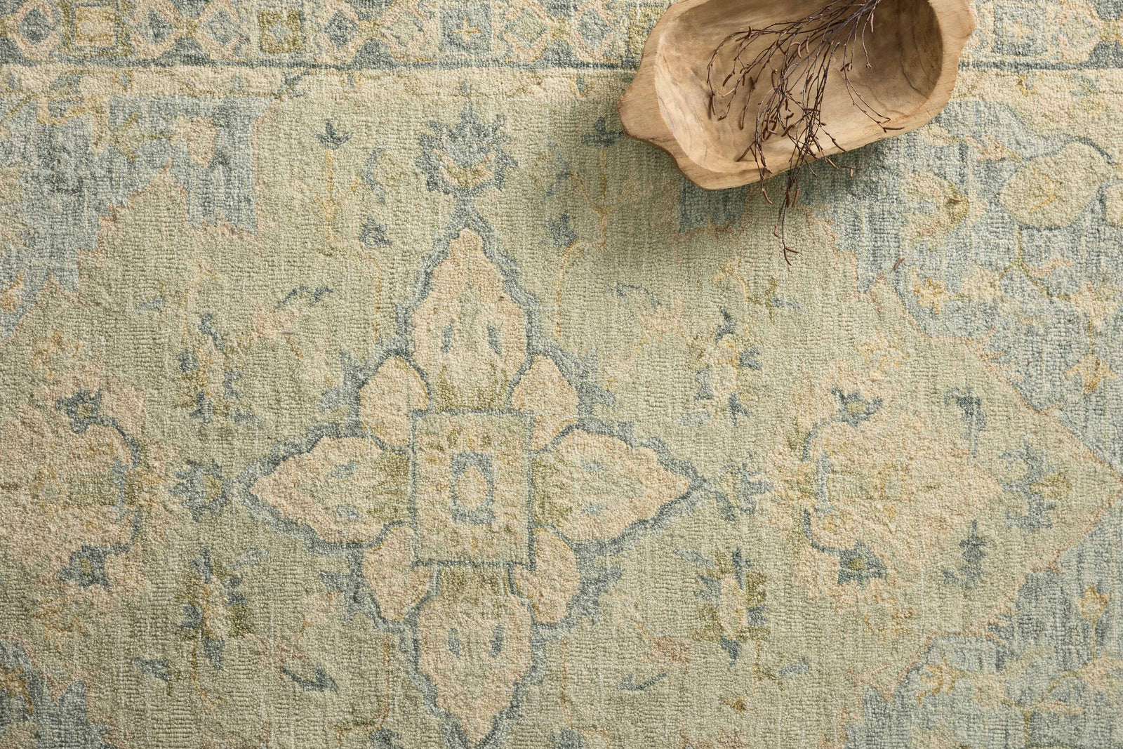 Julian Seafoam Green / Spa — a Loloi rug at Laurie Yapp Home.