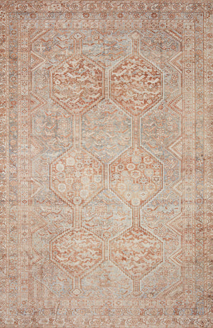 Jules Tangerine / Mist — a Loloi rug at Laurie Yapp Home.