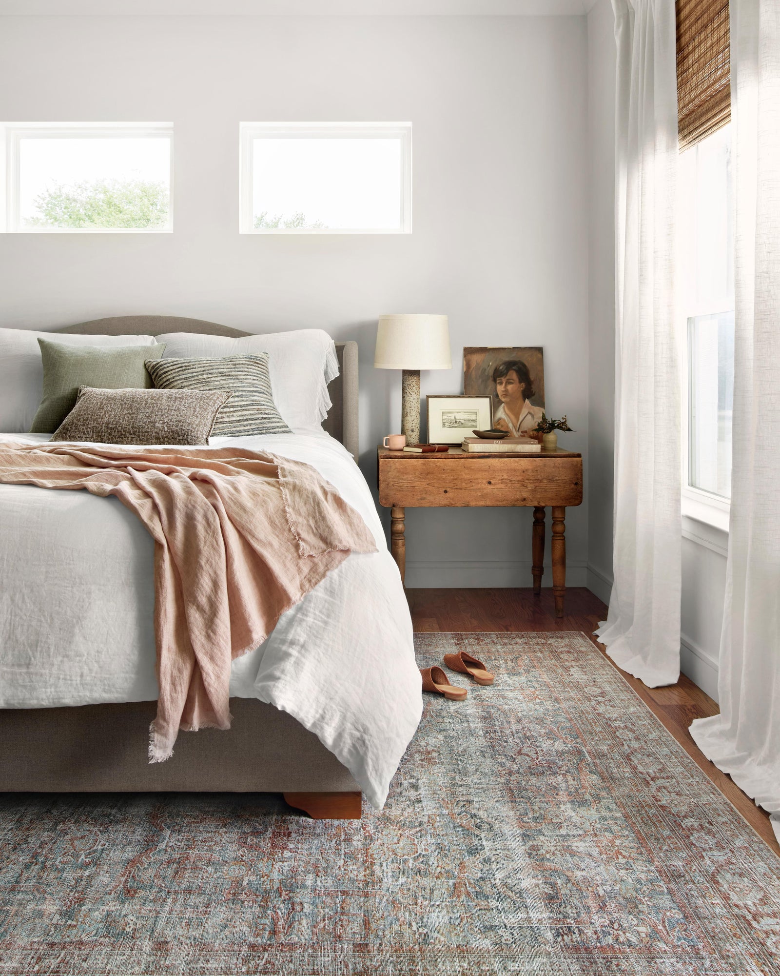 Jules Lagoon / Brick — a Loloi rug at Laurie Yapp Home.