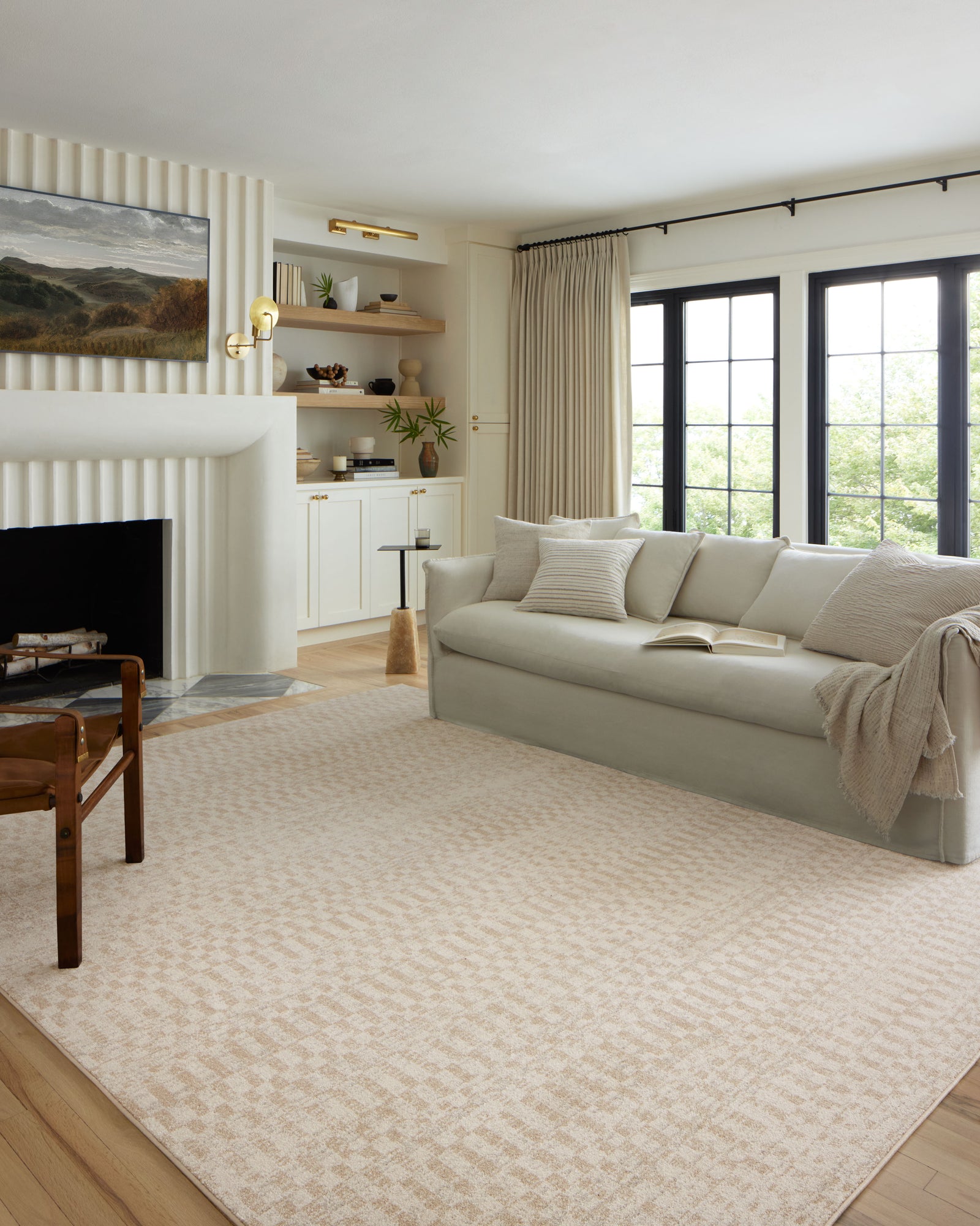 Kamala Ivory / Natural — a Loloi rug at Laurie Yapp Home.