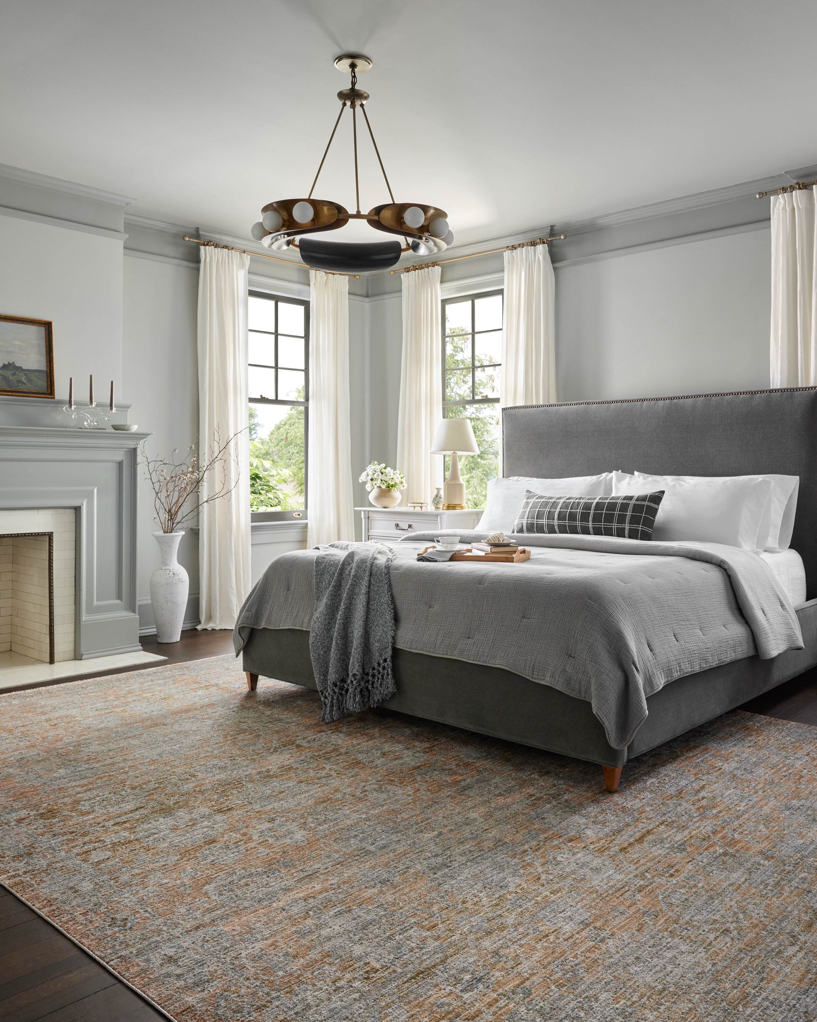 Katherine Terracotta / Smoke — a Loloi rug at Laurie Yapp Home.
