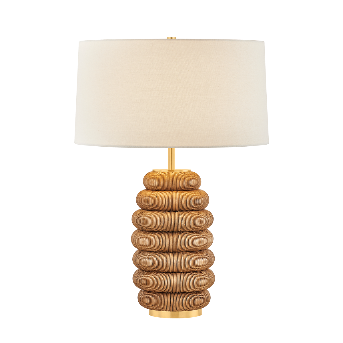 Winbrook Table Lamp in aged brass — a Hudson Valley table lamp for living rooms, entries, and bedrooms at Laurie Yapp Home.