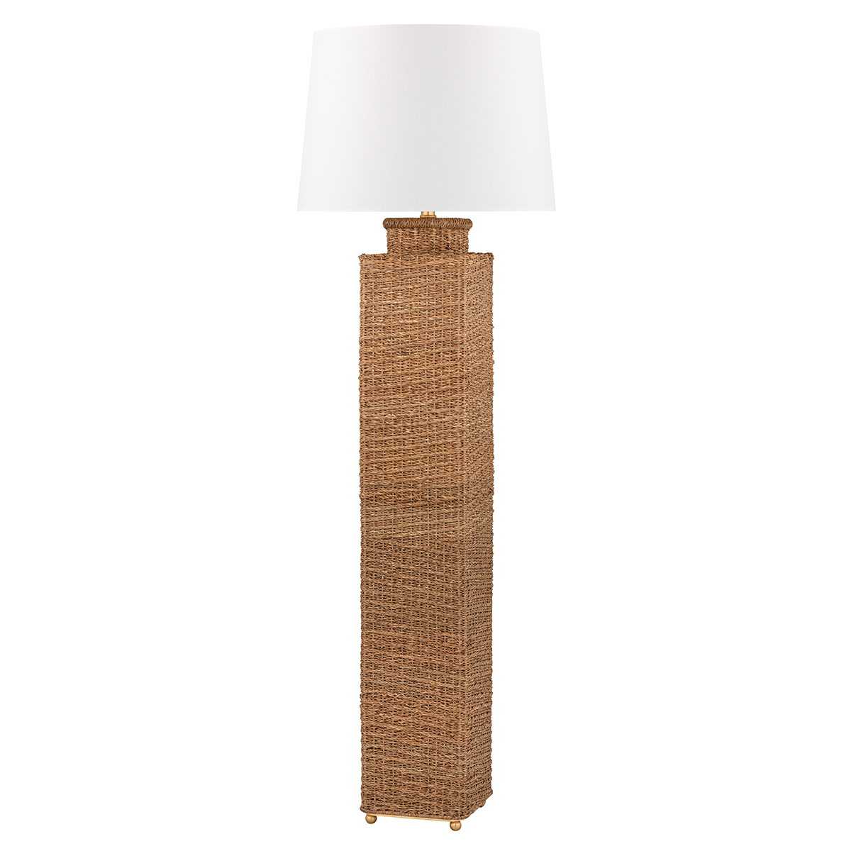 Weaver Floor Lamp — a Hudson Valley floor lamp for living rooms and reading nooks at Laurie Yapp Home.