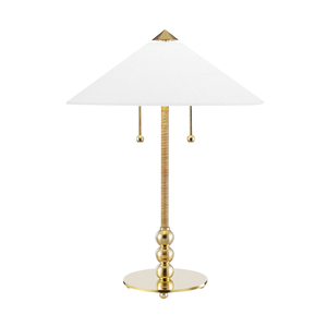 Flare Table Lamp — a Hudson Valley table lamp for living rooms, entries, and bedrooms at Laurie Yapp Home.