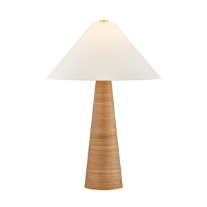 Haviland Table Lamp in aged brass — a Hudson Valley table lamp for living rooms, entries, and bedrooms at Laurie Yapp Home.