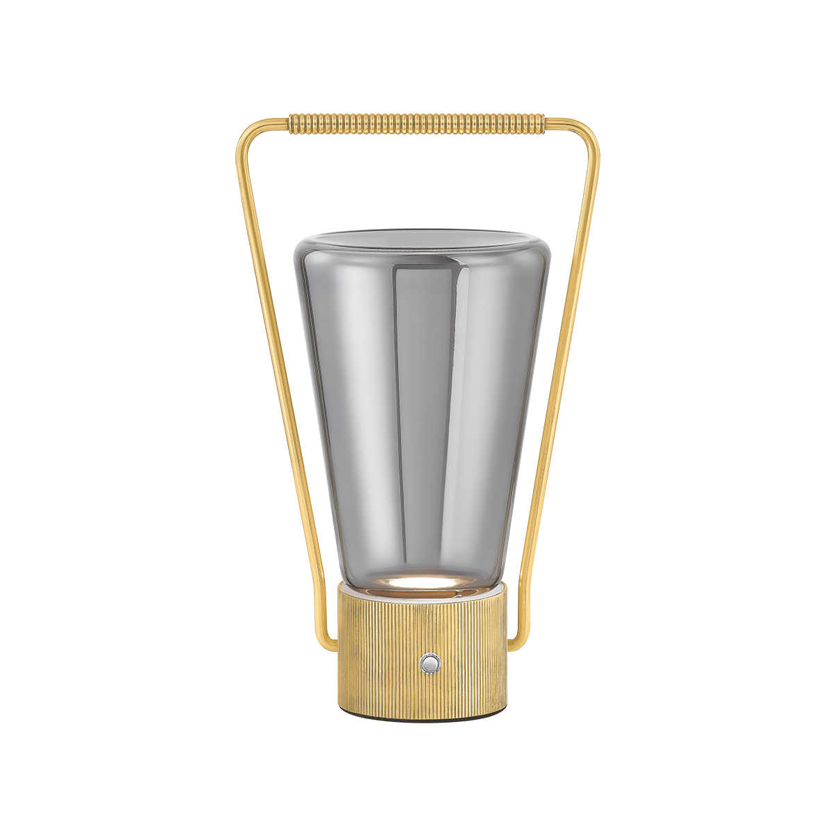 Booker Rechargeable Table Lamp in aged brass — a Hudson Valley rechargeable table lamp for curated interiors at Laurie Yapp Home.