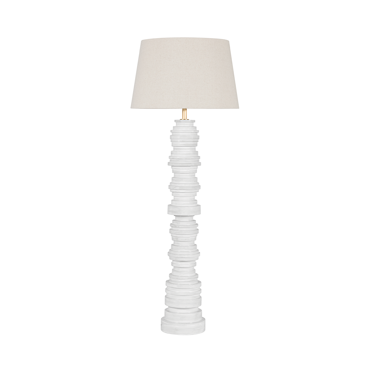Wayzata Floor Lamp in aged brass — a Hudson Valley floor lamp for living rooms and reading nooks at Laurie Yapp Home.