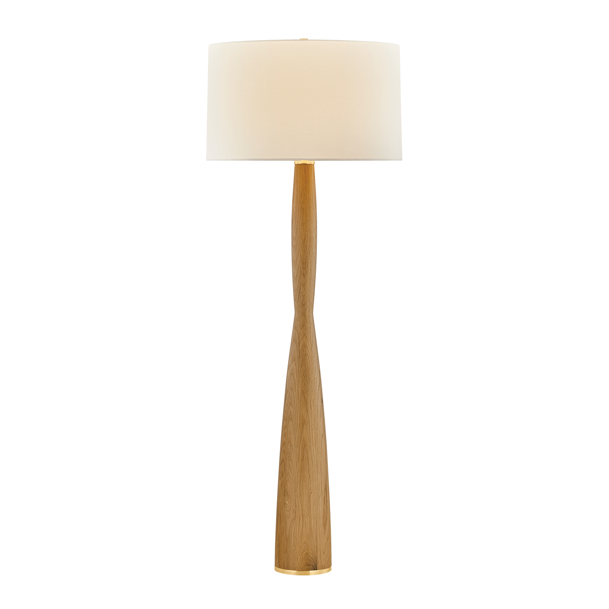 Somers Chase Floor Lamp in aged brass — a Hudson Valley floor lamp for living rooms and reading nooks at Laurie Yapp Home.