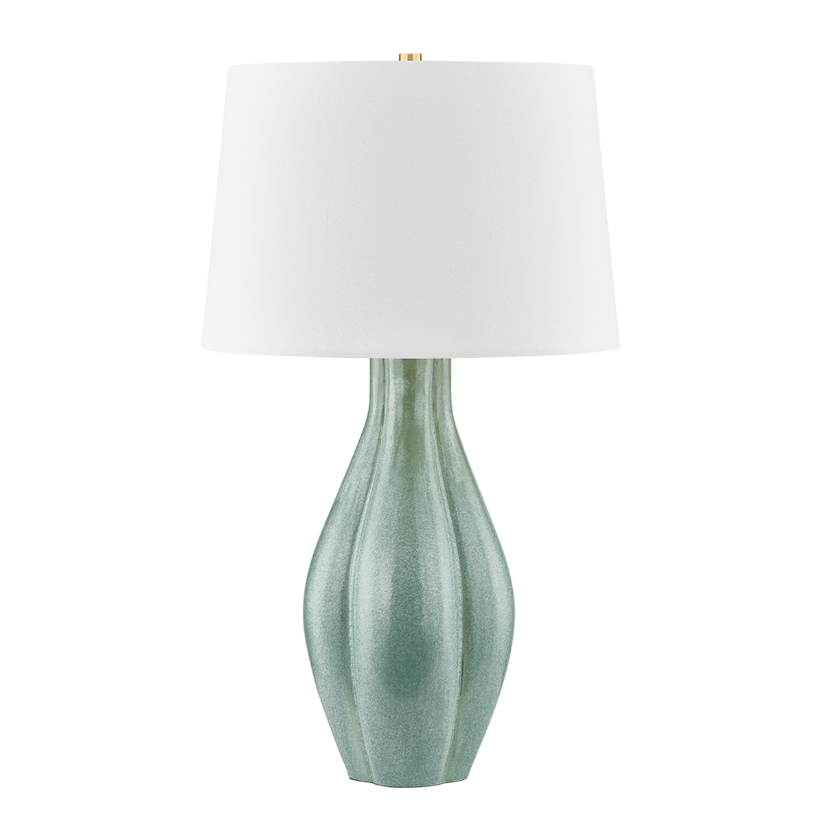 Galloway Table Lamp in aged brass — a Hudson Valley table lamp for living rooms, entries, and bedrooms at Laurie Yapp Home.