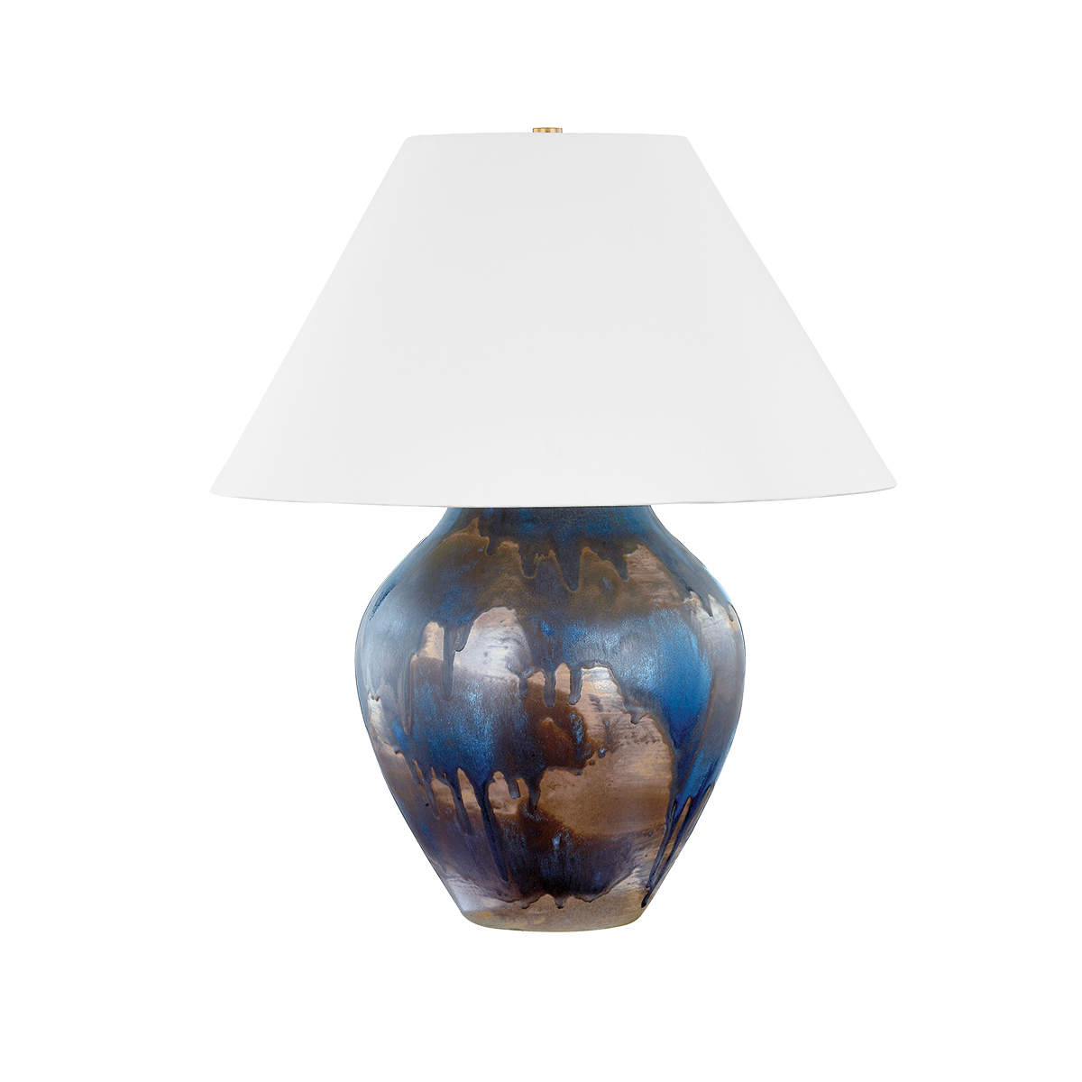 Pleasantville Table Lamp in aged brass — a Hudson Valley table lamp for living rooms, entries, and bedrooms at Laurie Yapp Home.