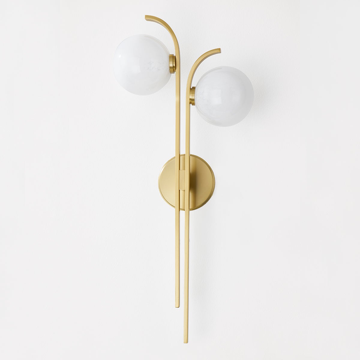 Laval Wall Sconce 10.5" in aged brass — a Hudson Valley wall sconce for bathrooms, hallways, and living rooms at Laurie Yapp Home.