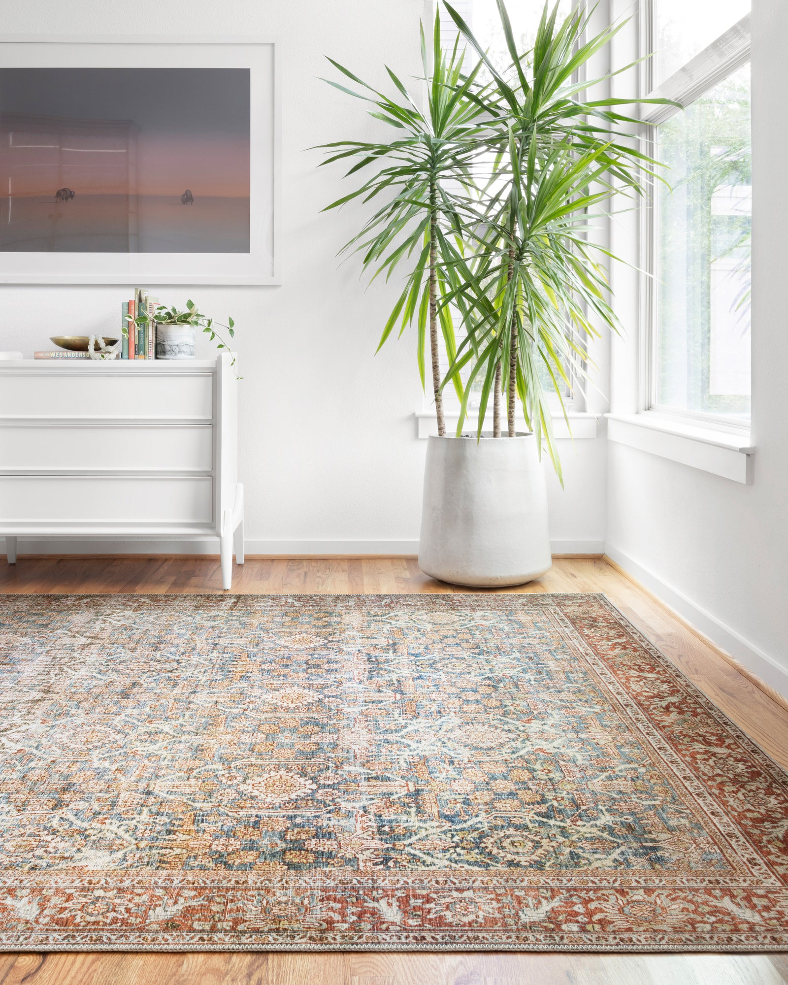 Layla Ocean / Rust — a Loloi rug at Laurie Yapp Home.