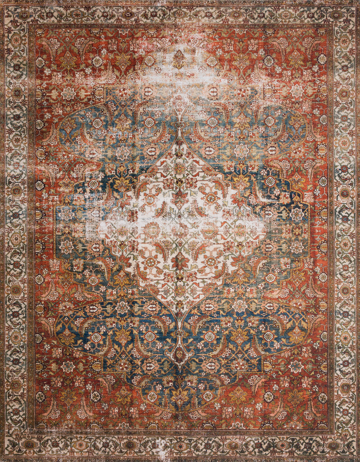 Layla Ocean / Multi — a Loloi rug at Laurie Yapp Home.
