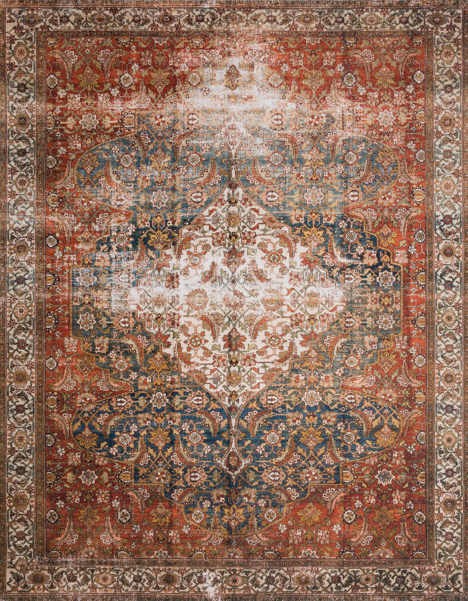 Layla Ocean / Multi — a Loloi rug at Laurie Yapp Home.